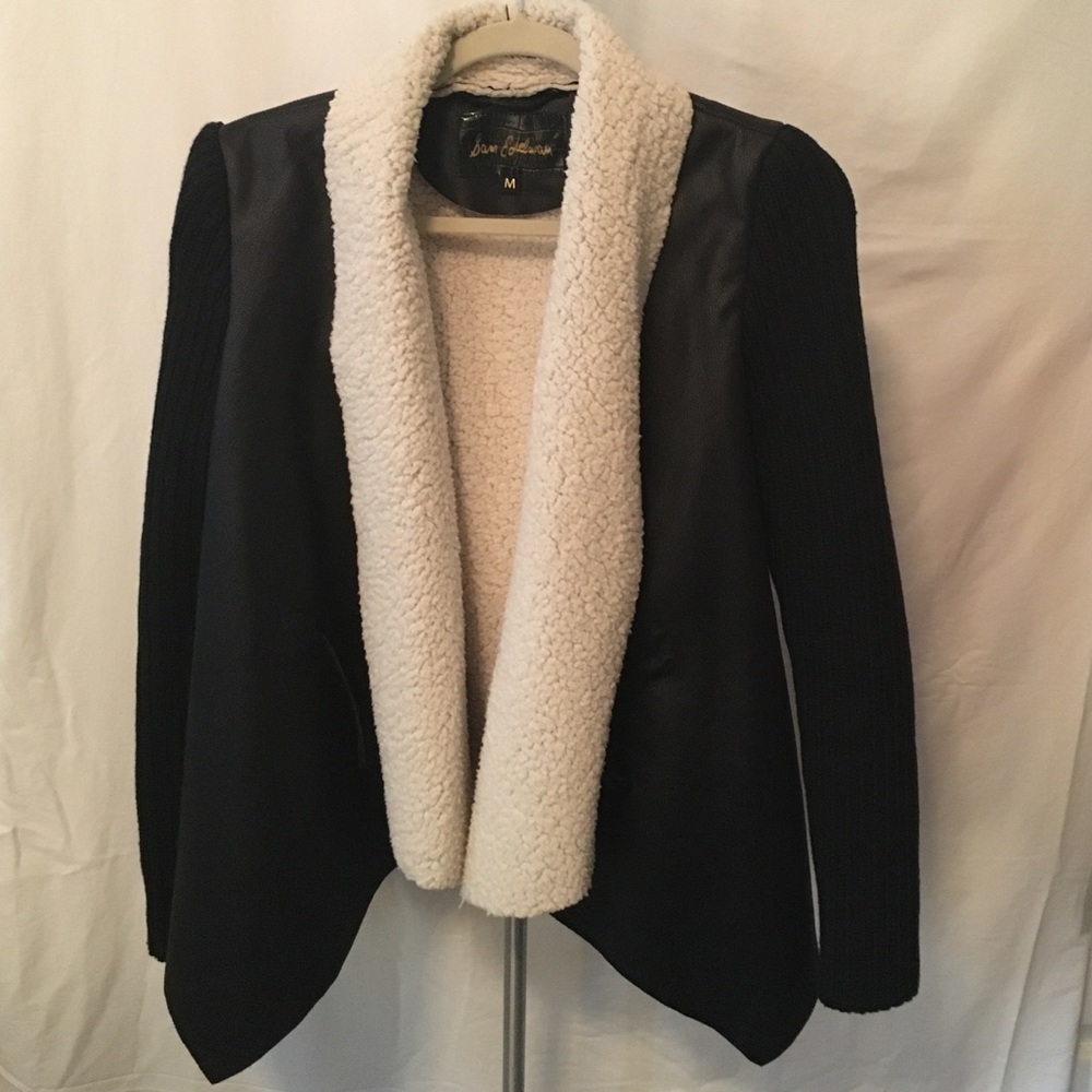 Sam Edelman Faux Leather Sherpa Jacket